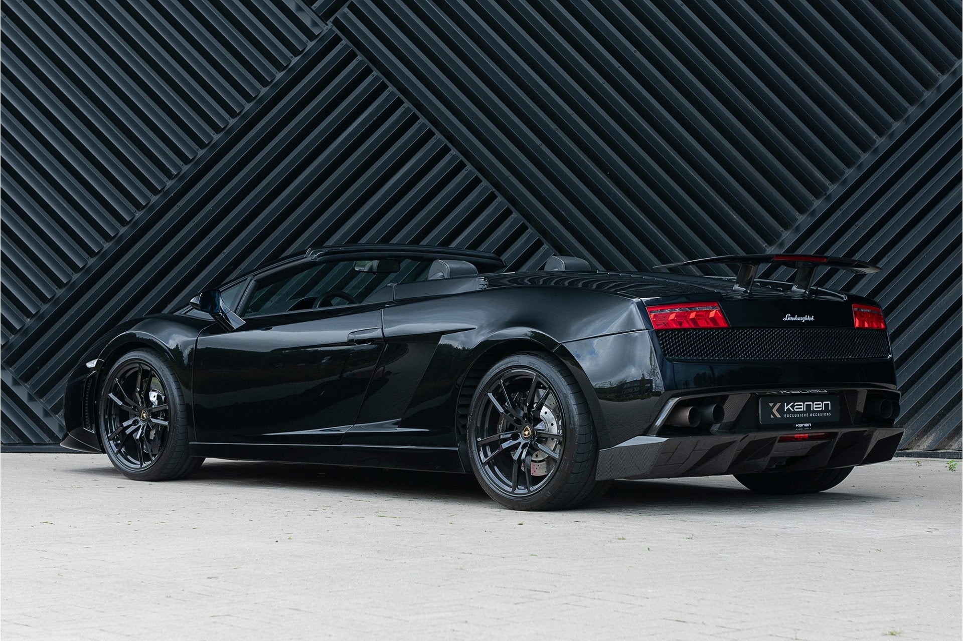 Lamborghini Gallardo 5.2 V10 LP560-4 Spyder Carbon Performan, Automaat, Zwart, 5204 cc, Cabriolet