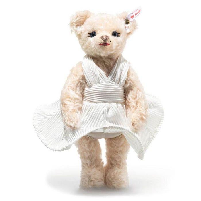2026 Steiff 005848 Marilyn Monroe Teddybeer, 29cm., Verzamelen, Info@steiff.com, Steiff, Steiff, Stoffen beer