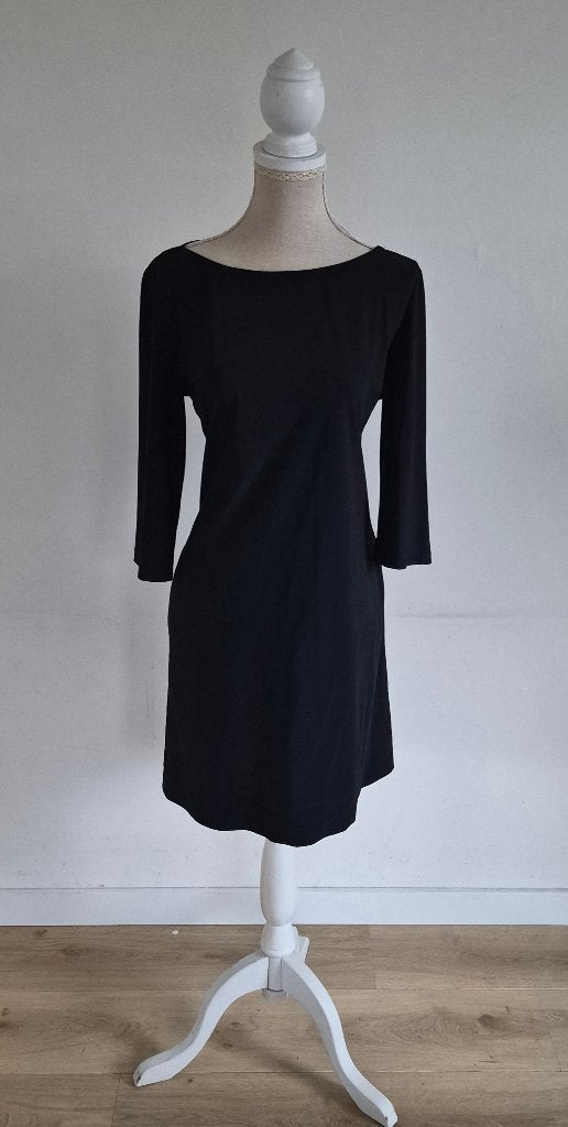 LaDress jurk zwart M, Verzenden, Nieuw, Zwart, Knielengte
