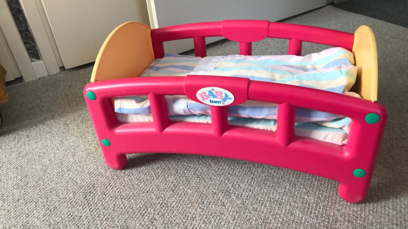 Babyborn bed, Ophalen of Verzenden, Zo goed als nieuw, Babypop