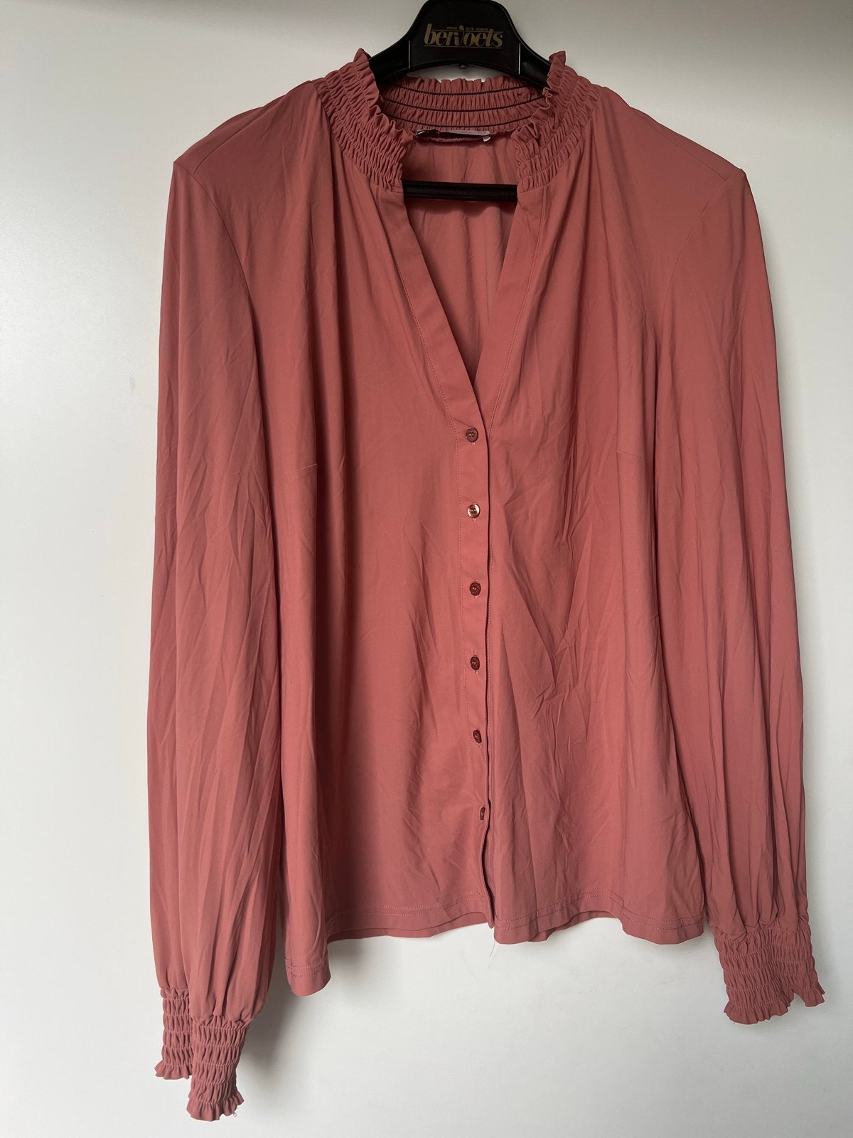Studio Anneloes Vicky blouse old rose/terra L travelstof, Ophalen of Verzenden, Zo goed als nieuw, Maat 42/44 (L), Roze