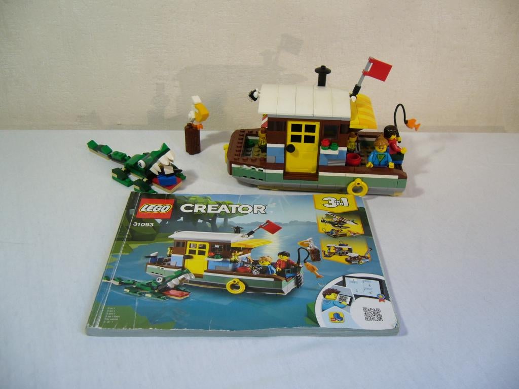 Lego Creator 31093 Riverside Houseboat, Compleet, Gebruikt, Lego, Ophalen of Verzenden