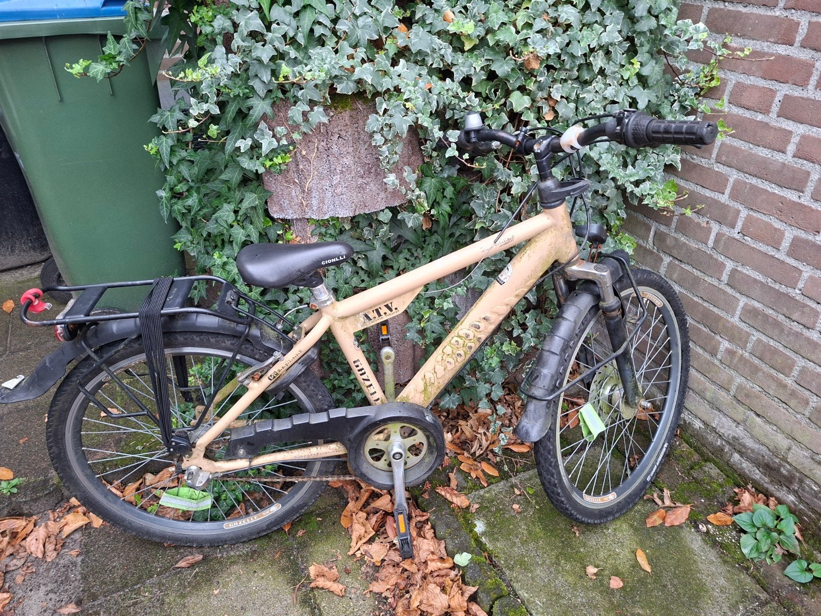 kinderfiets, Ophalen, Gebruikt