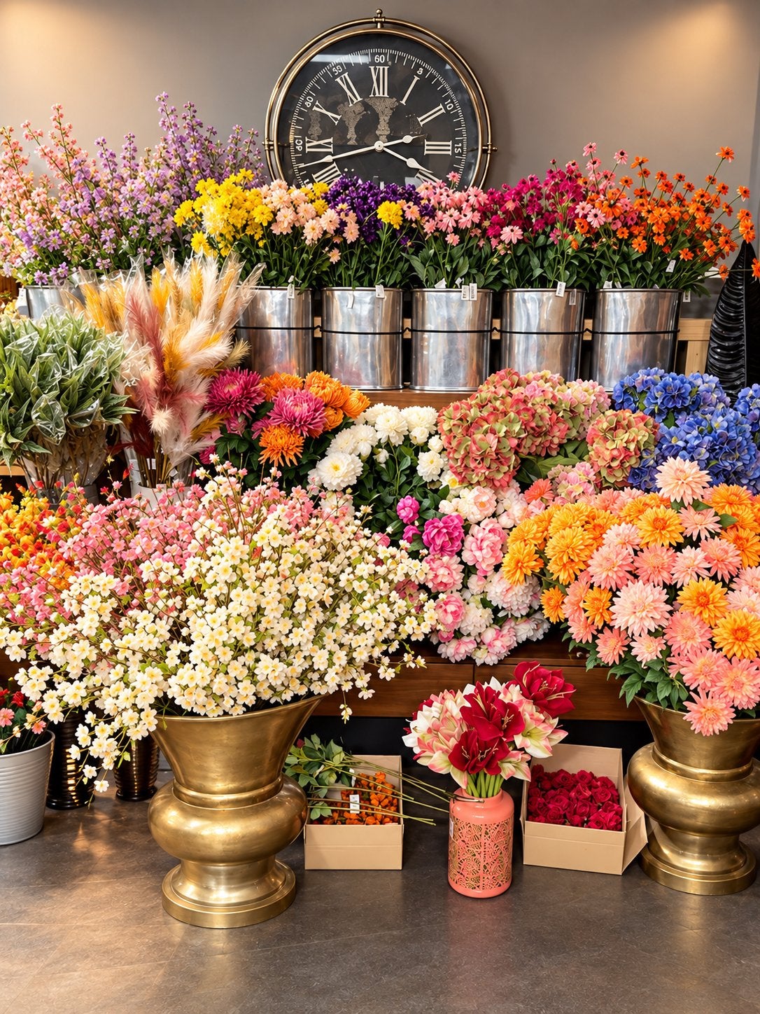 Kunstbloemen partij 1000 Stuks Intratuin twv €9000,-, Ophalen, Nieuw