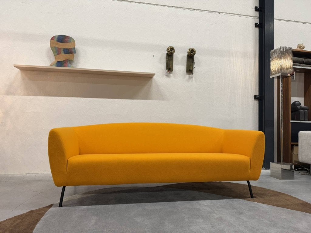 Nieuw Gelderland 6250 bank 3 zits Tonus stof Oranje 214, Huis en Inrichting, Ophalen of Verzenden, Rechte bank, Info@gelderlanddesign.com