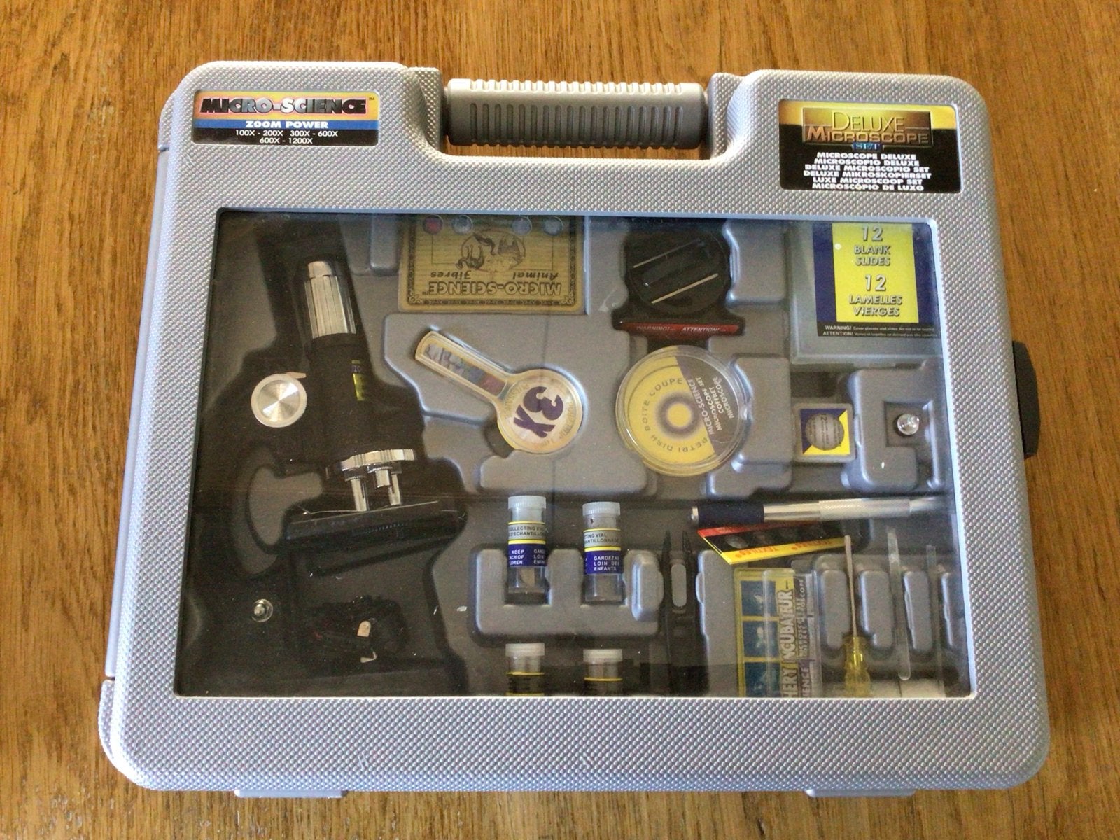 Microscience Deluxe Microscoopset - Zo goed als nieuw, Ophalen of Verzenden, Zo goed als nieuw