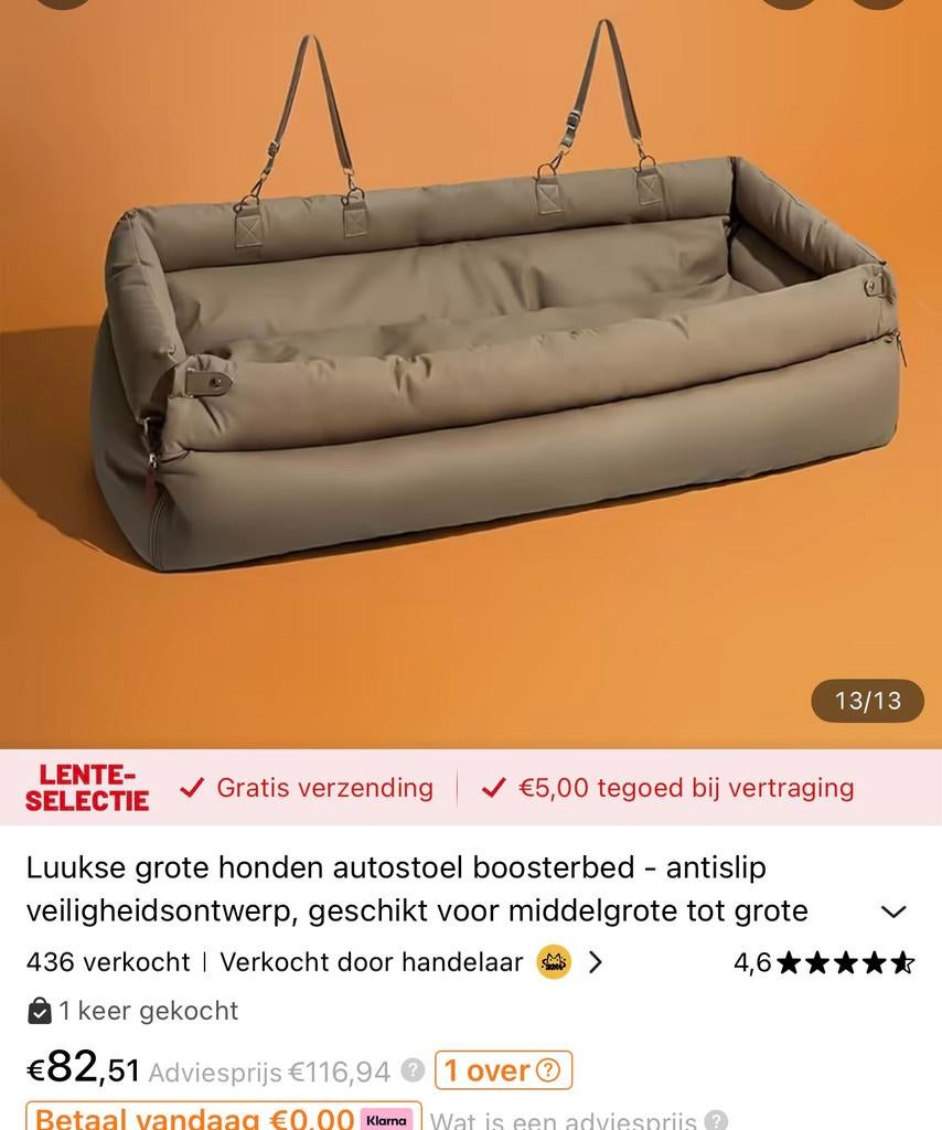 Automand hond, Ophalen of Verzenden, Zo goed als nieuw, Overige