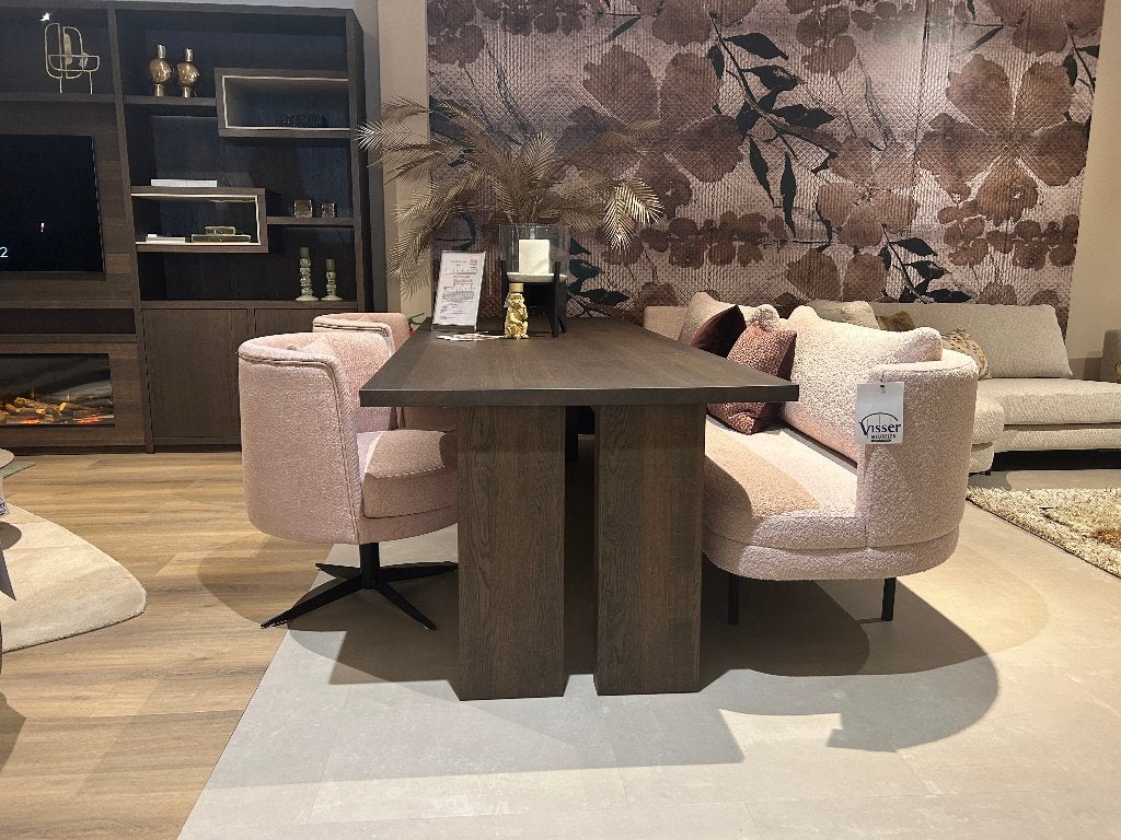 eetkamerbank + stoelen Roze Van: € 5.309,- Voor: € 3.700,-, Ophalen, Japandi, Twee, Overige kleuren