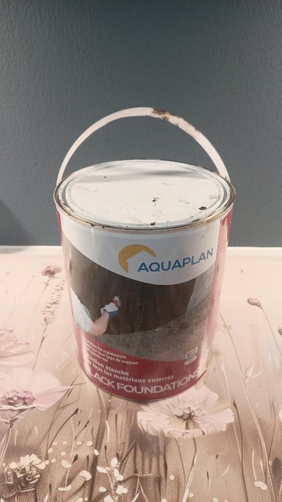Aquaplan Black Foundations Bitumen Coating +/- 3L, Ophalen, Gebruikt