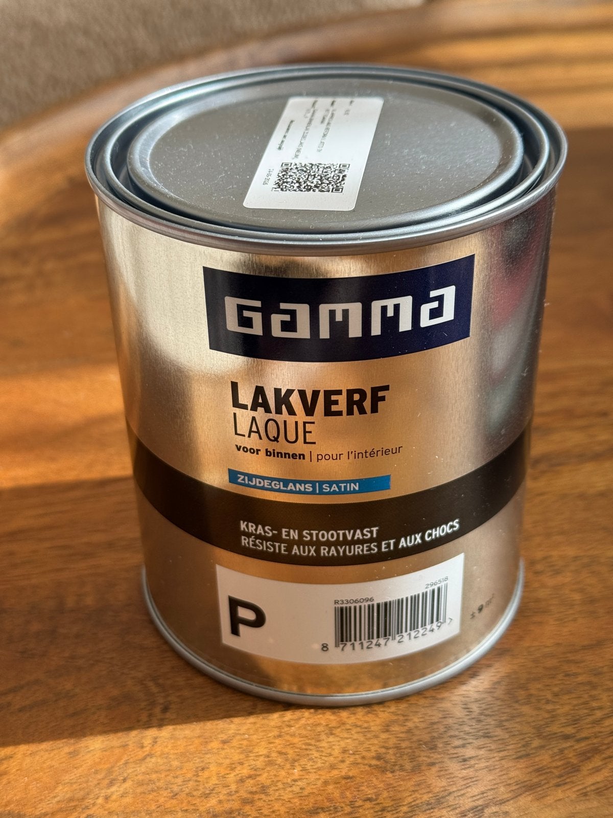 Gamma Lakverf Binnen Zijdeglans - Kleur 92 van LAB (0,75 L), Ophalen, Overige kleuren, Nieuw, Lak