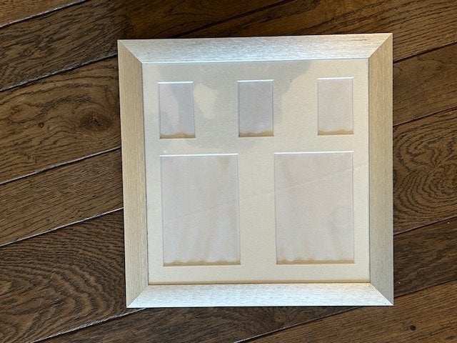 C17–zilveren fotolijst 35x35cm, Ophalen of Verzenden, Gebruikt