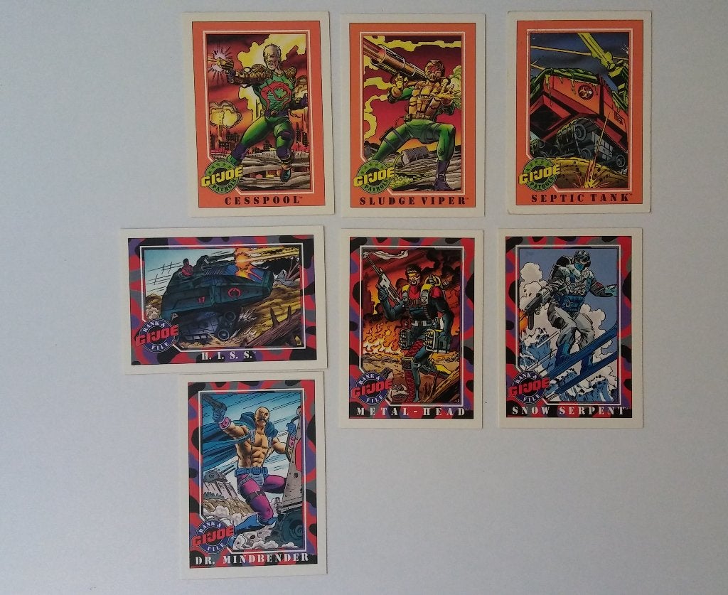 GI G.I. Joe Hasbro 1991 kaartjes plaatjes vintage IMPEL 1, Verzenden, Overige figuren, Zo goed als nieuw, Overige typen