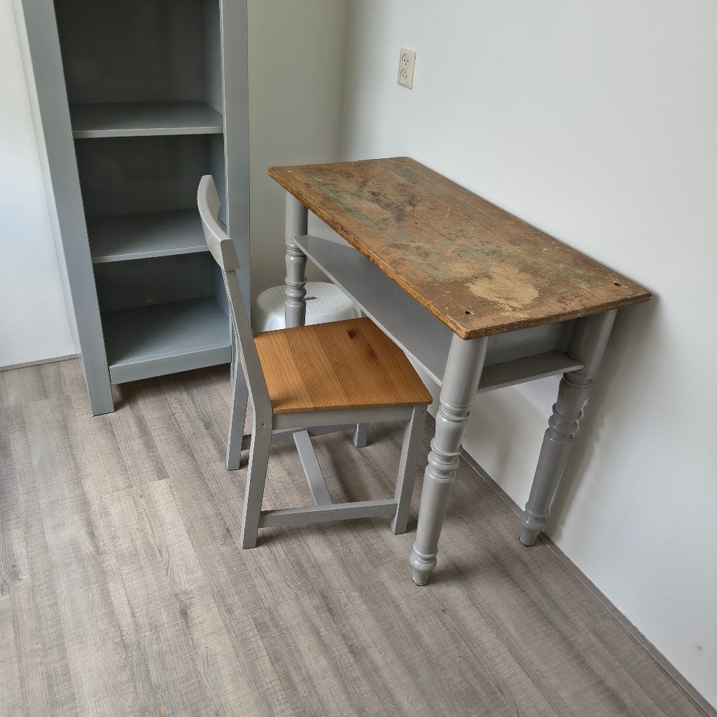 Stoel en kast, Huis en Inrichting, Stoelen, Ophalen, Gebruikt, Hout, Eén
