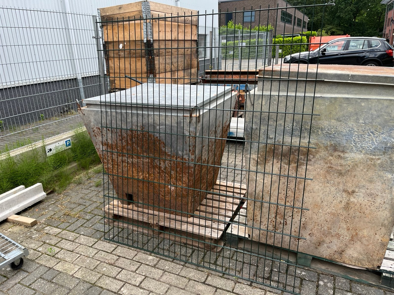 Tuinhek, Ophalen, Zo goed als nieuw, IJzer, Tuinhek