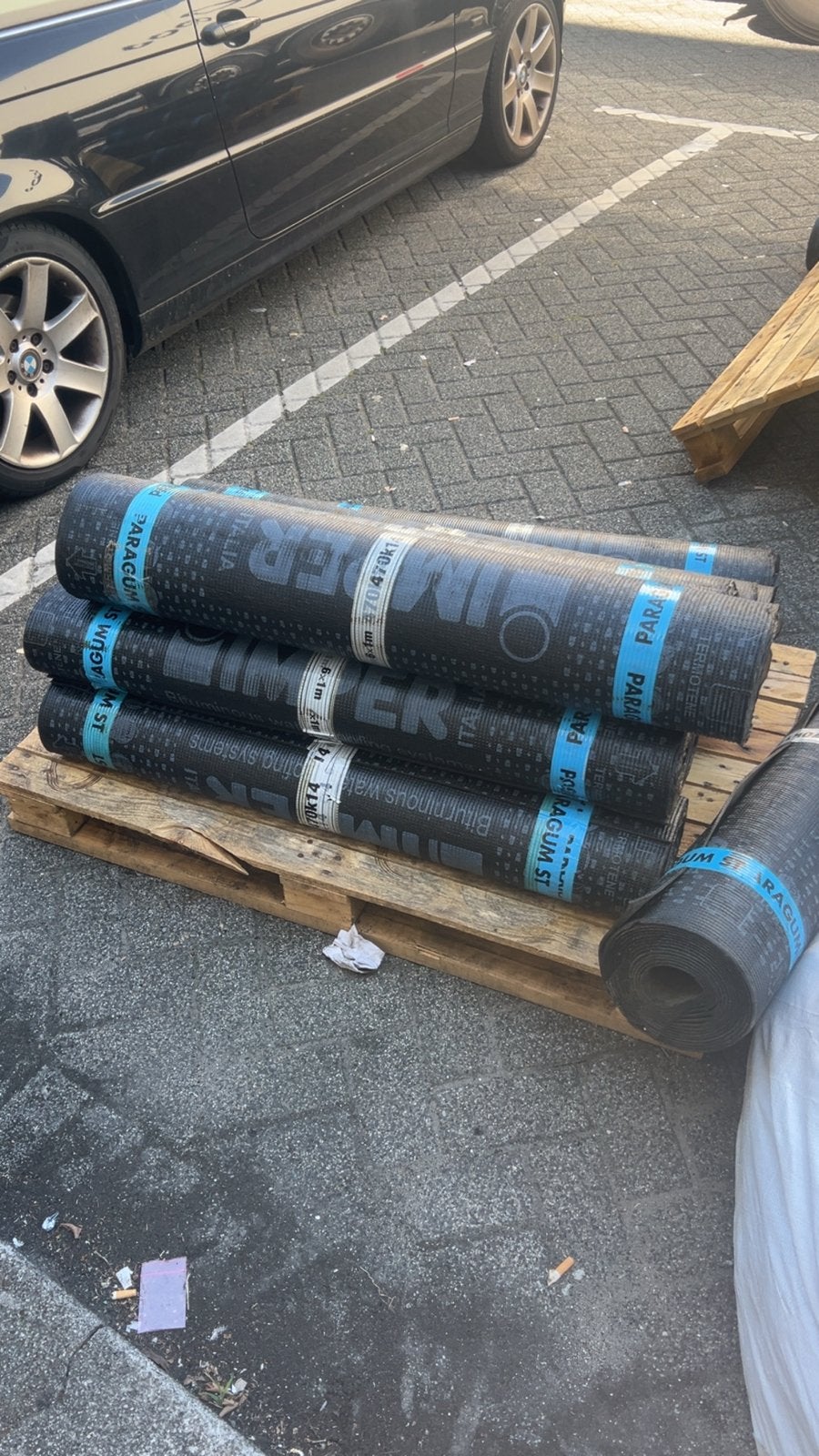 Nieuw dakleer rollen - Paragum Bitumineuze Waterdichting, Doe-het-zelf en Verbouw, Dakpannen en Dakbedekking, Nieuw, Dakleer, Overige materialen