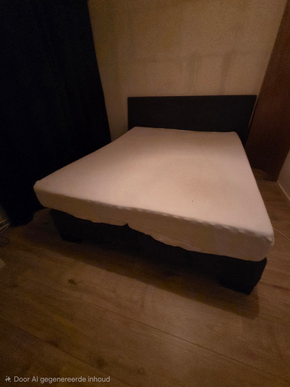 Gratis boxspring taupe, Ophalen, Gebruikt, Overige kleuren, Tweepersoons