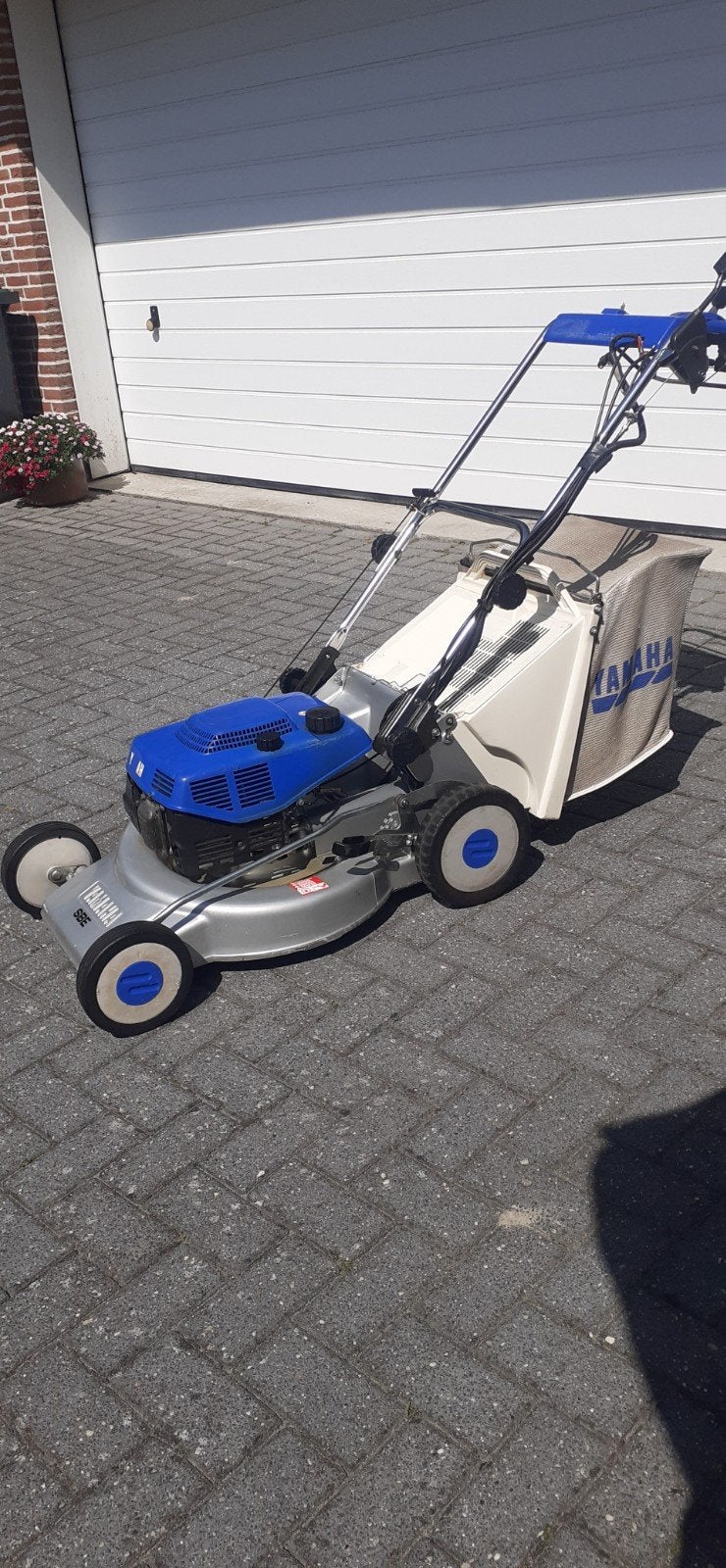 Grasmaaier Yamaha YLM 453, Tuin en Terras, Grasmaaiers, Ophalen, Cirkelmaaier, Yamaha, Zo goed als nieuw