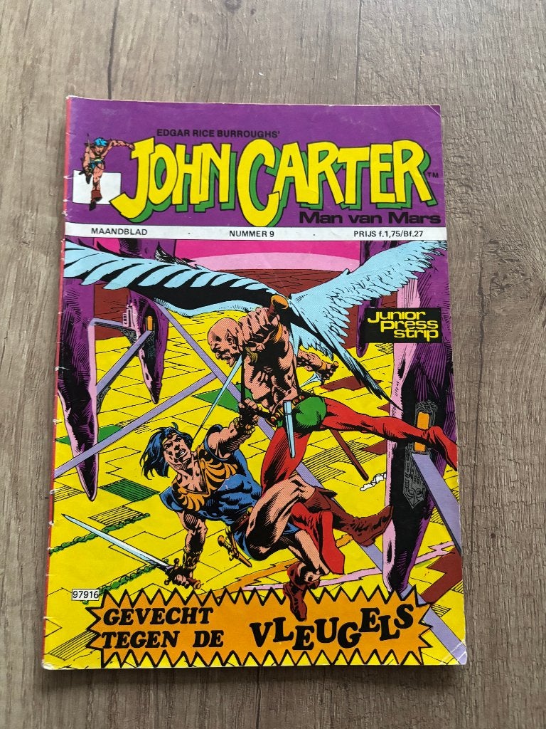 comic john carter nummer 9, Boeken, Strips | Comics, Europa, Ophalen of Verzenden, Junior Press, Gelezen