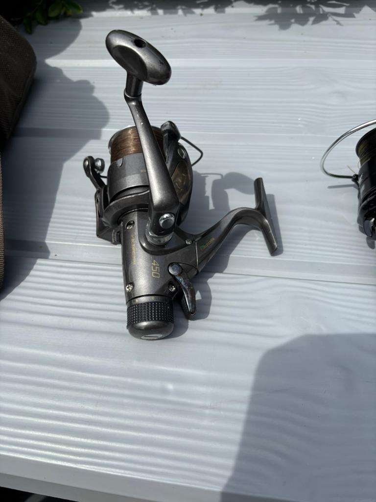 5 x baitrunners in hele mooie staat, Watersport en Boten, Hengelsport | Karpervissen, Ophalen, Zo goed als nieuw, Molen