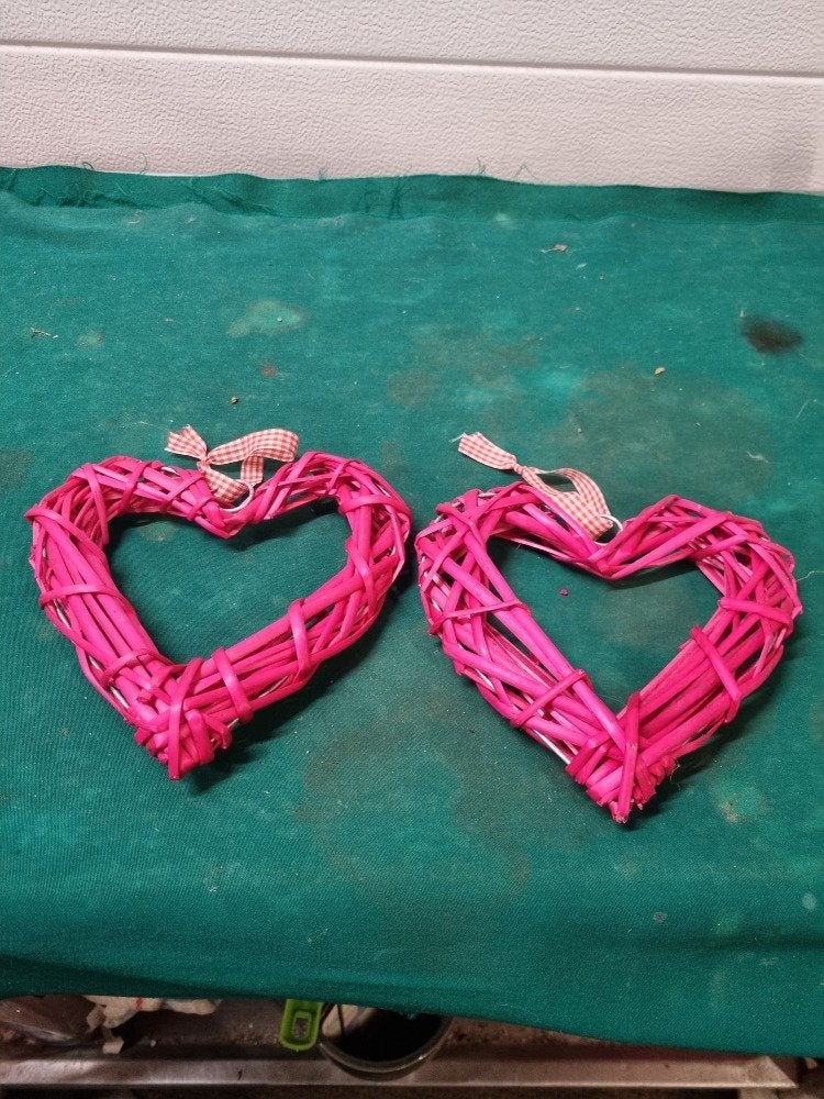harten roze 2x riet, Ophalen of Verzenden, 'T Olde Gre-j, Info@toldegrej.nl, Endepoelstraat 20f Didam