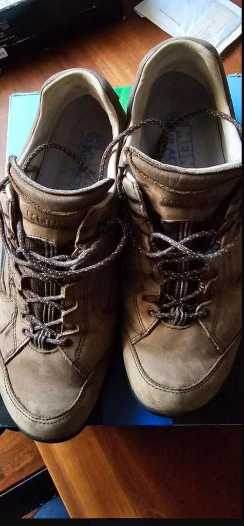 Meindl Lugano Wandelschoenen - Maat 13, Bruin, Ophalen of Verzenden, Zo goed als nieuw, Wandelschoenen of Bergschoenen