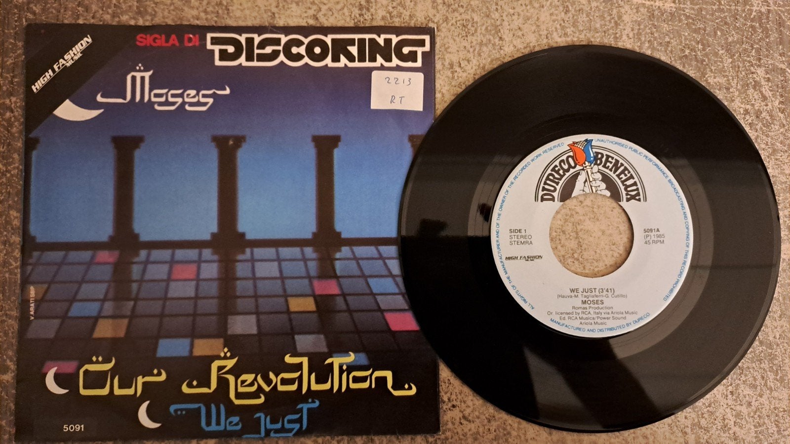 moses  - we just, Gebruikt, 7 inch, Pop, Fotohoes