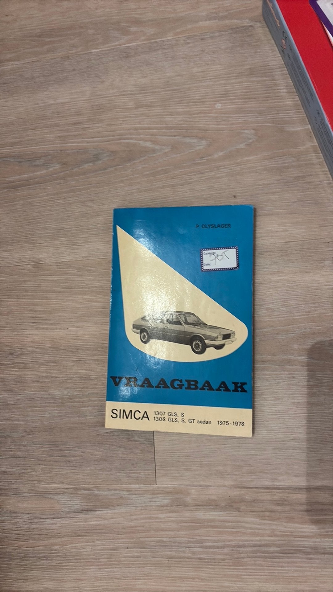 Vraagbaak Simca 1307 1308 1975-1978, Ophalen of Verzenden