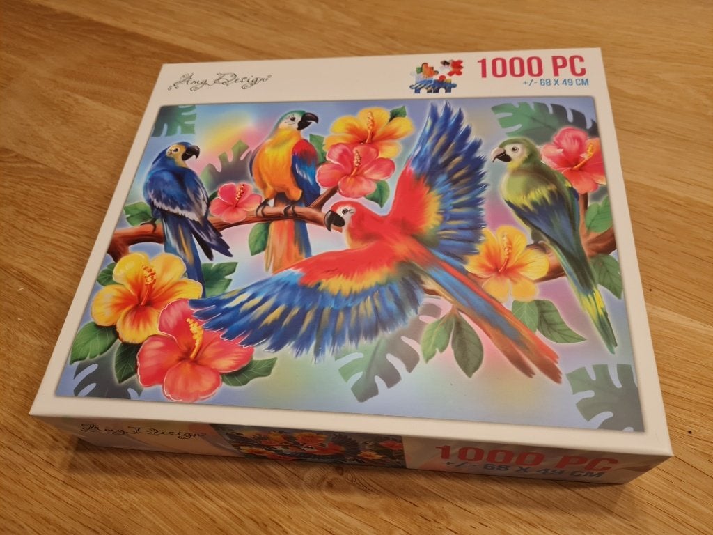 Puzzel Papegaaien 1000 stukjes, Ophalen of Verzenden, 500 t/m 1500 stukjes, Zo goed als nieuw