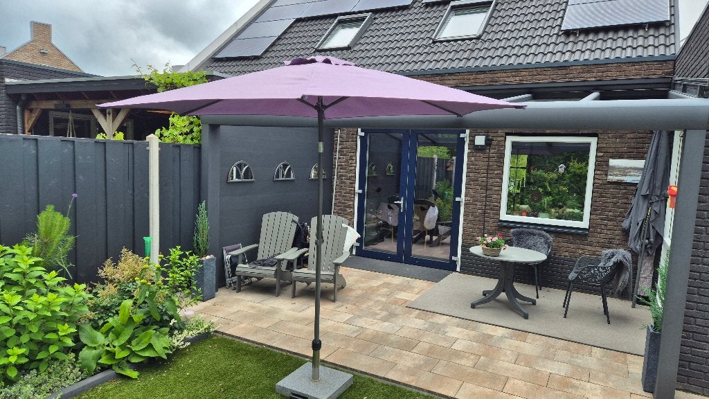 parasol, Tuin en Terras, Parasols, Ophalen, Gebruikt, Kantelbaar, Stokparasol