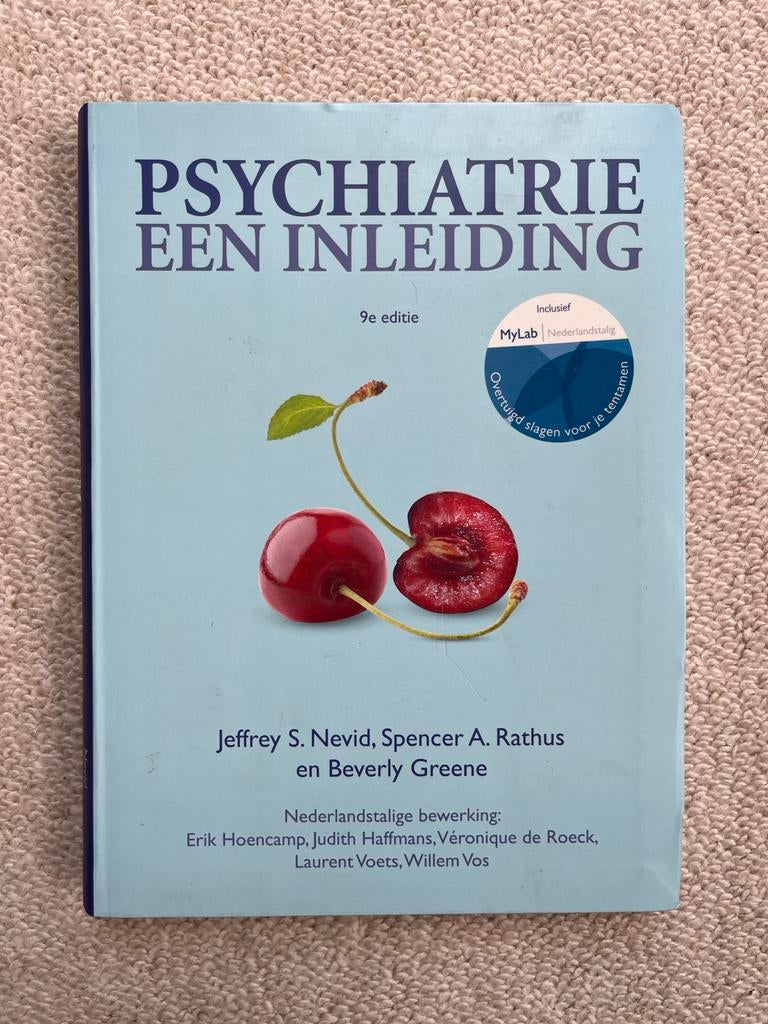 Psychiatrie, een inleiding, met MyLab NL toegangscode, Boeken, Ophalen of Verzenden, Zo goed als nieuw, Nederlands, Jeffrey S. Nevid; Spencer A. Rathus; Beverly Greene