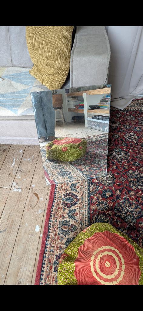 Spiegel, Huis en Inrichting, Woonaccessoires | Spiegels, Ophalen, Minder dan 50 cm, Zo goed als nieuw, Minder dan 100 cm