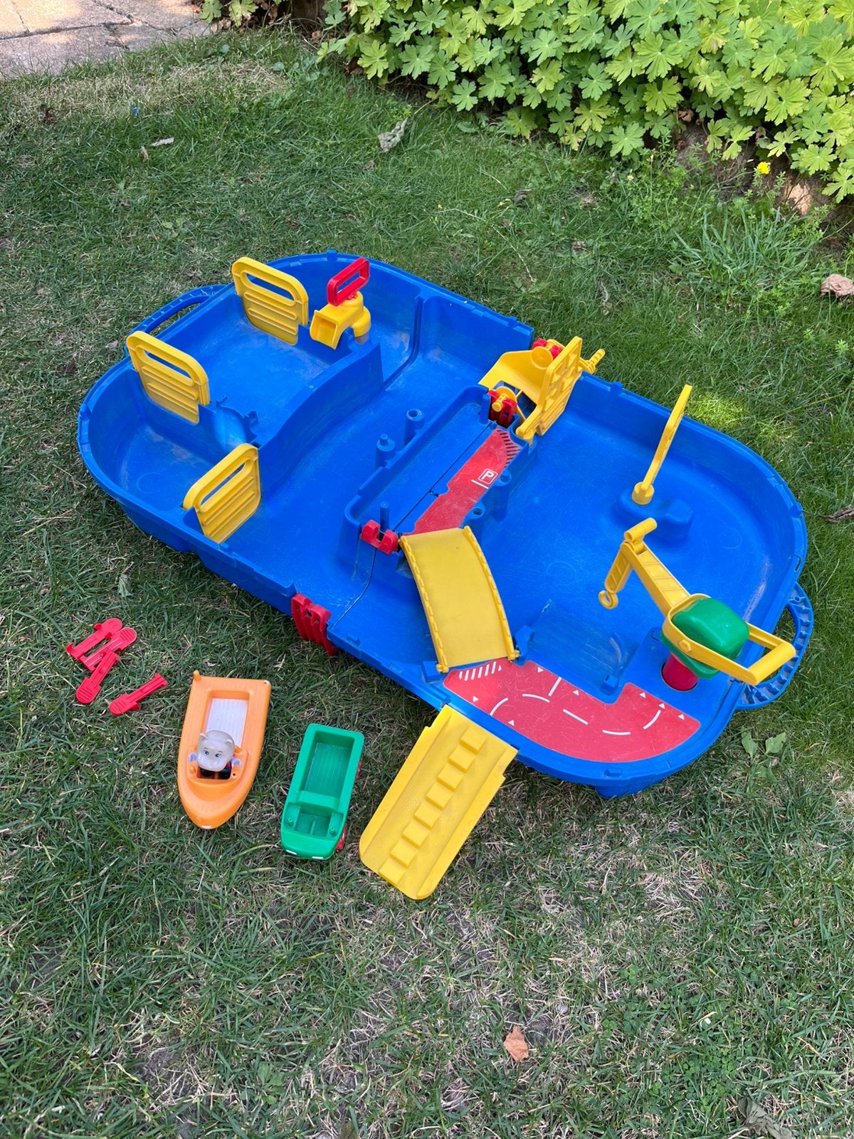 Aquaplay waterbaan. Haven en sluis, Kinderen en Baby's, Speelgoed | Buiten | Los speelgoed, Ophalen, Gebruikt