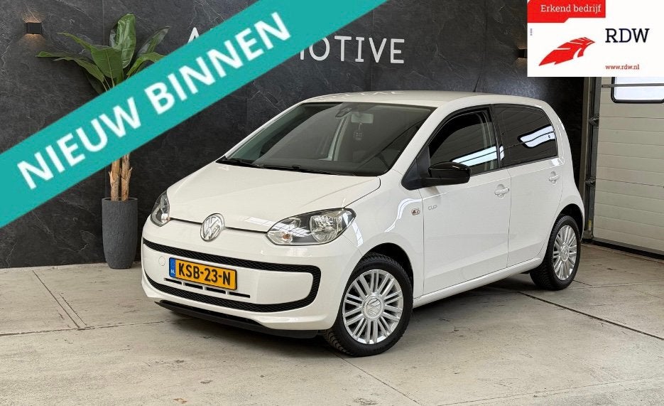 Volkswagen Up Cup! High Up!/Parkeersensoren/Cruise control!, Voorwielaandrijving, Stof, 4 stoelen, Wit