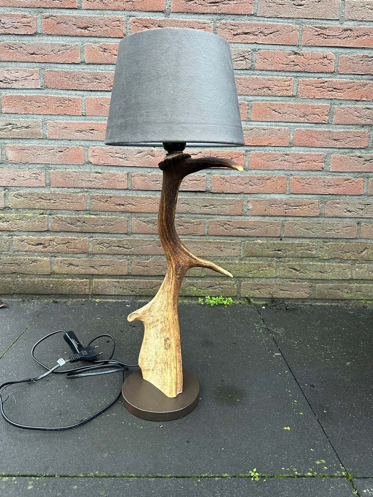 Geweilamp.schemerlamp.geweien.edelhert.damhert, Huis en Inrichting, Ophalen of Verzenden, Nieuw, Schemerlamp, Landelijk