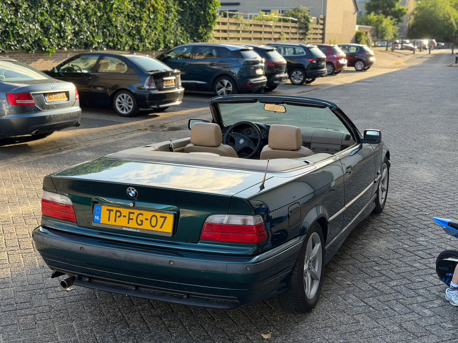 BMW 3-Serie 2.0 I 320 Cabriolet AUT 1995 Groen, Auto's, BMW, Automaat, Achterwielaandrijving, Beige, Cabriolet