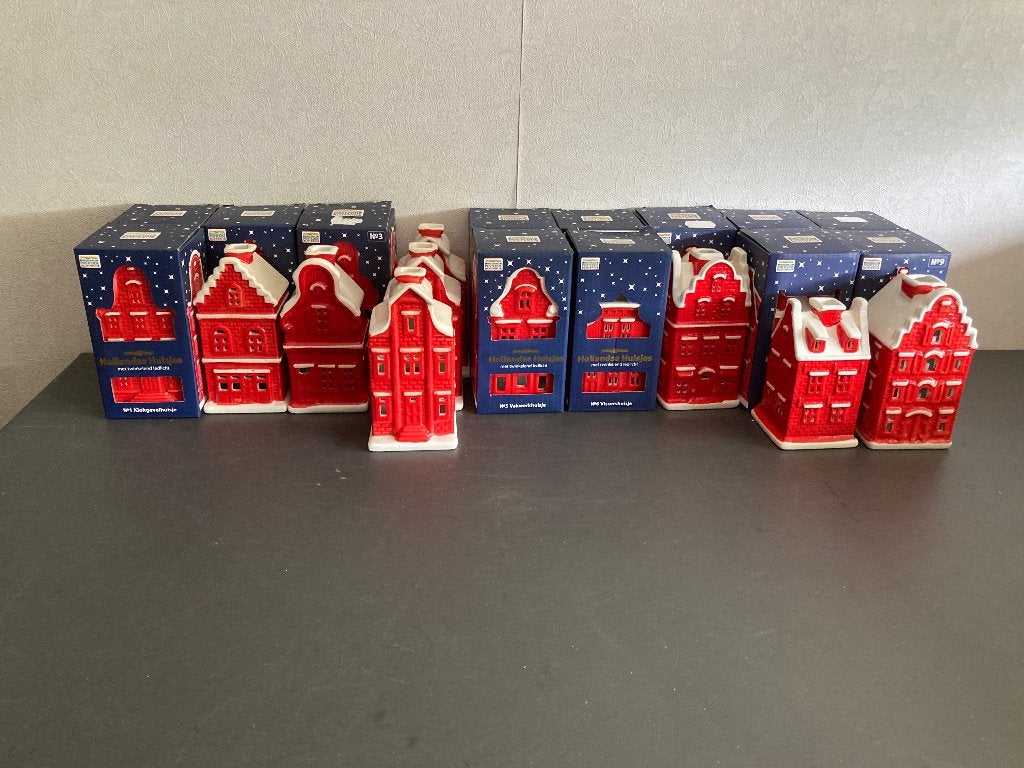 Postcodeloterij huisjes 1,2,3,4,5,6,7,8,9, licht,doosjes, Diversen, Ophalen of Verzenden, Nieuw