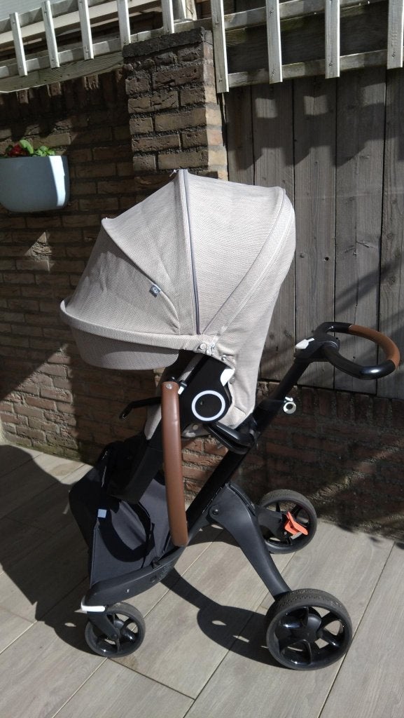 Kinderwagen + Reiswieg Stokke, Zo goed als nieuw, Combiwagen, Met reiswieg, Ophalen