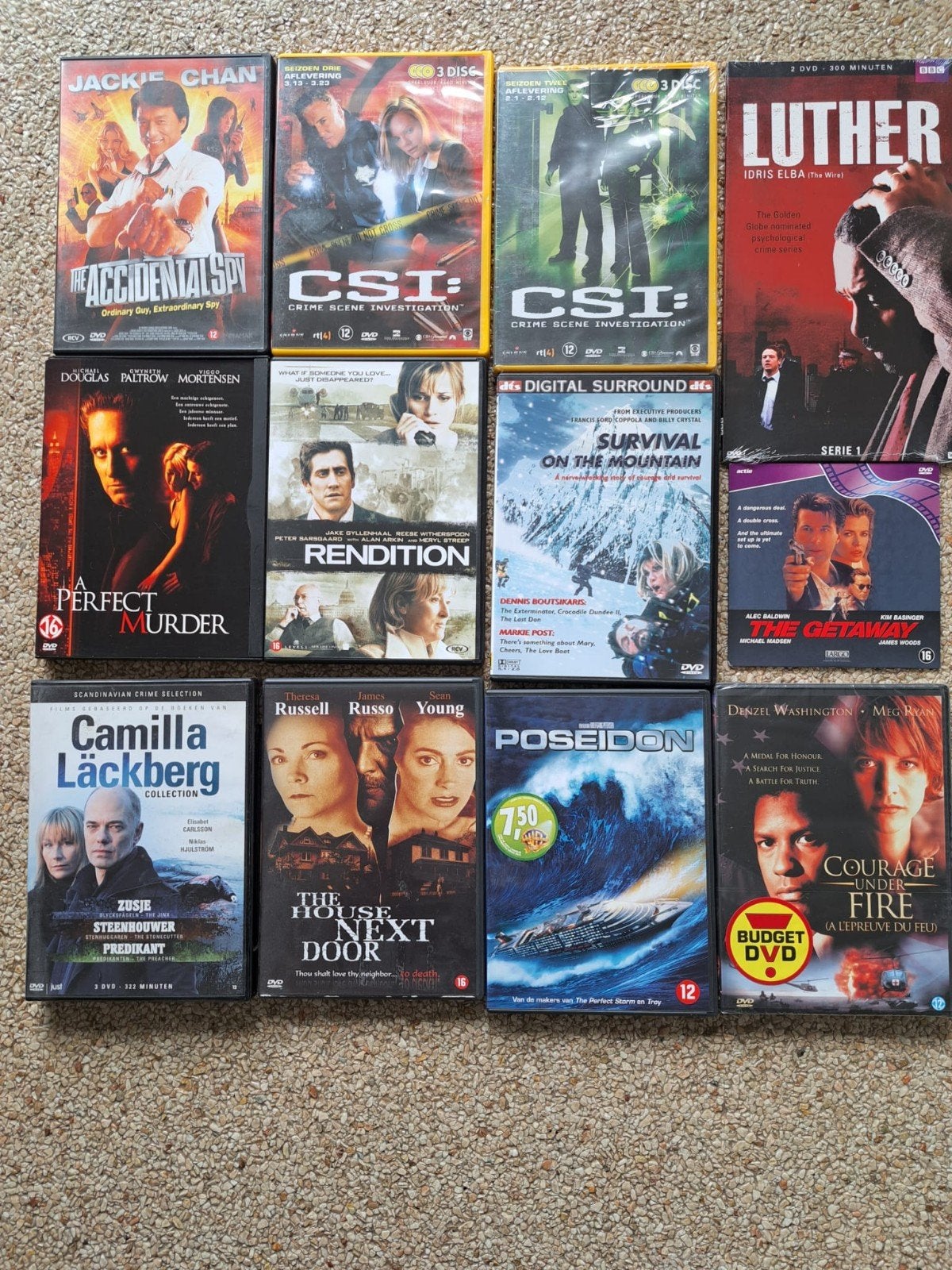 Diverse Detective DVD's - CSI, Luther, Camilla Läckberg, Vanaf 12 jaar, Ophalen of Verzenden, Detective en Krimi