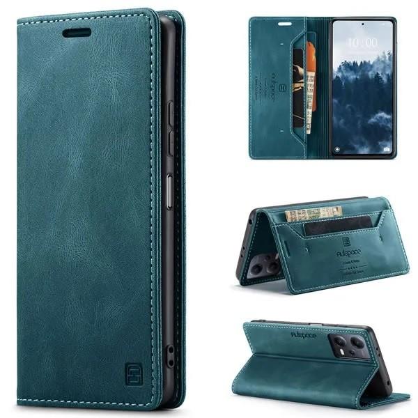 Luxe Flip Case met Kaarthouder voor Redmi Note 12 5G _ Blauw, Verzenden, Nieuw, Hoesje of Tasje