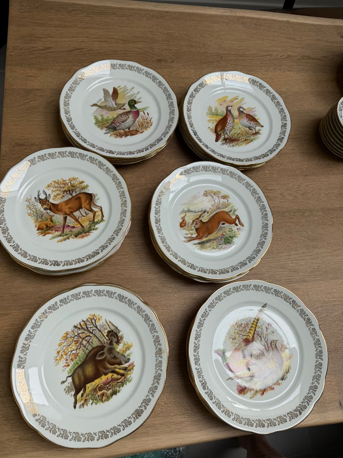 Prachtige wildservies dinerborden Frans porselein, Ophalen of Verzenden