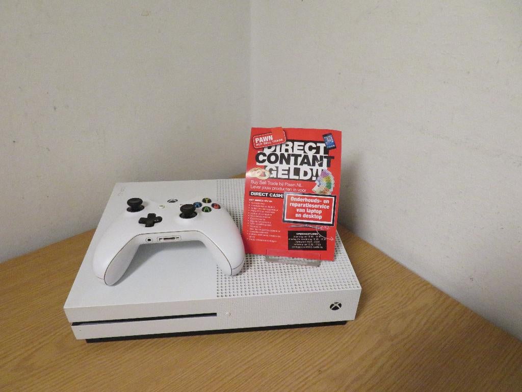 Xbox One S 1TB Disc | Pawn Eindhoven, Spelcomputers en Games, Spelcomputers | Xbox One, Gebruikt, Xbox One S, 1 TB, Met 1 controller