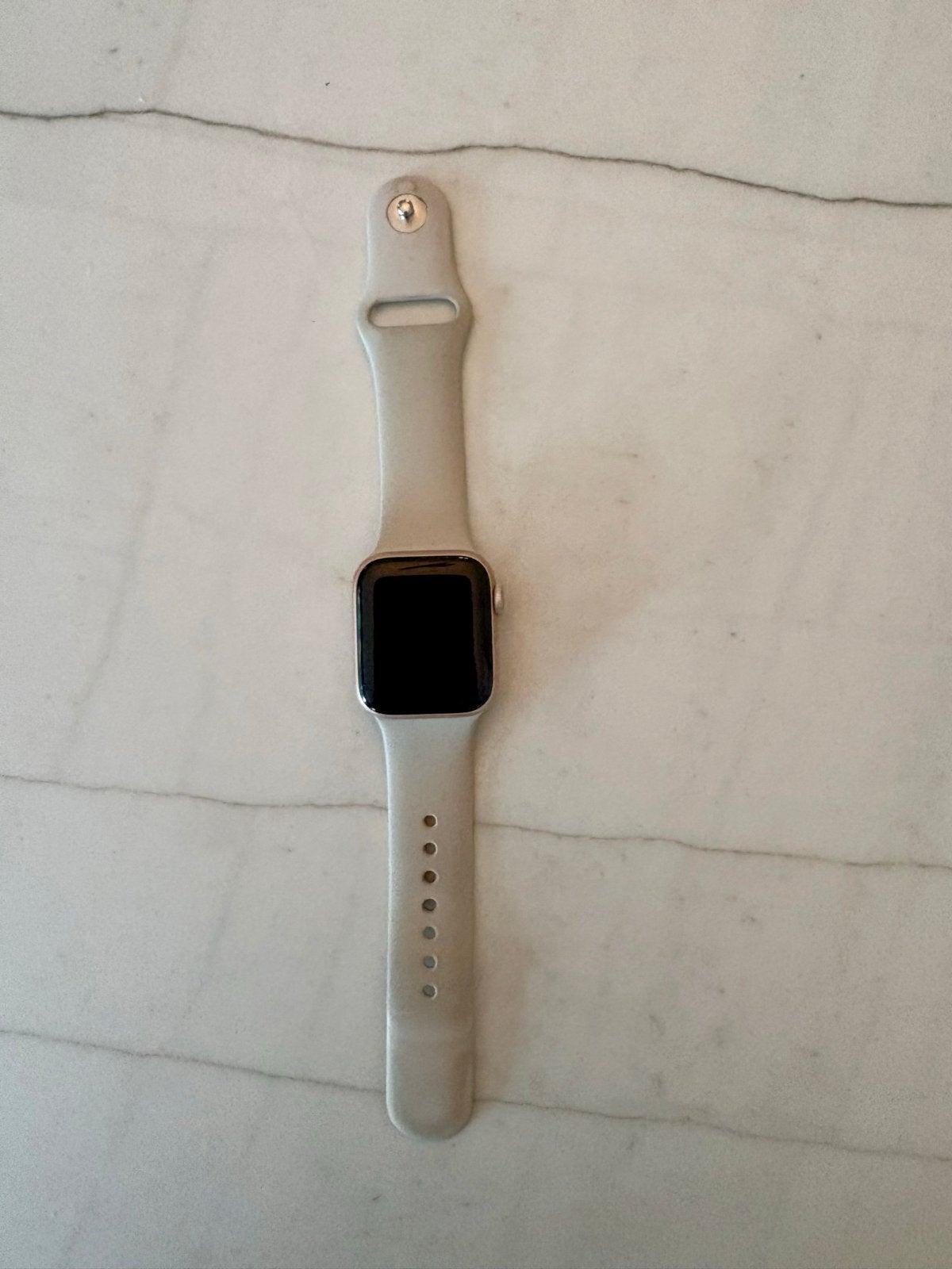 Apple Watch Series 6 (GPS) 40mm Goud met originele Sportband, Gebruikt, Hartslag, IOS, Ophalen of Verzenden
