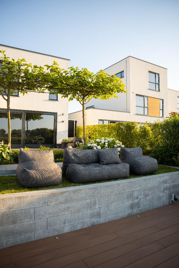Tuinset Longesets zwart scherpe prijs all weather, Ophalen, Overige materialen, Bank, 6 zitplaatsen