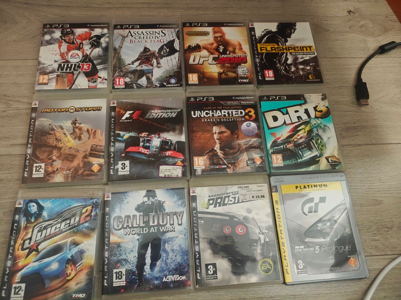 Uncharted 3, black flag, gran Turismo en meer ps3, Ophalen of Verzenden, Zo goed als nieuw