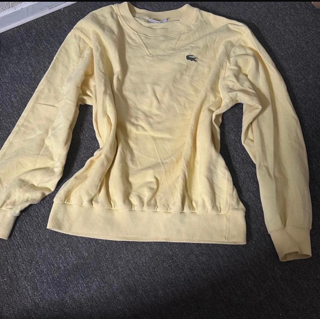Lacoste Gele Sweater - Zo goed als nieuw, Ophalen of Verzenden, Zo goed als nieuw, Maat 48/50 (M), Geel