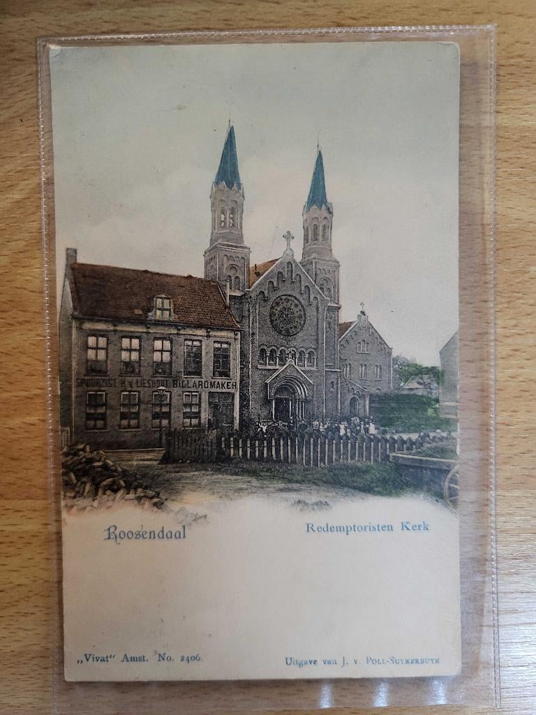 ansicht Roosendaal REDEMPTORISTEN Paters kerk 1900, Ophalen of Verzenden, Voor 1920, Noord-Brabant