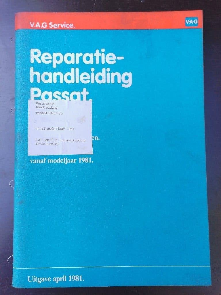 Vw Passat B2 dealer werkplaatsboek 2.2 5 Cilinder motor WE, Ophalen of Verzenden, Gelezen, Volkswagen
