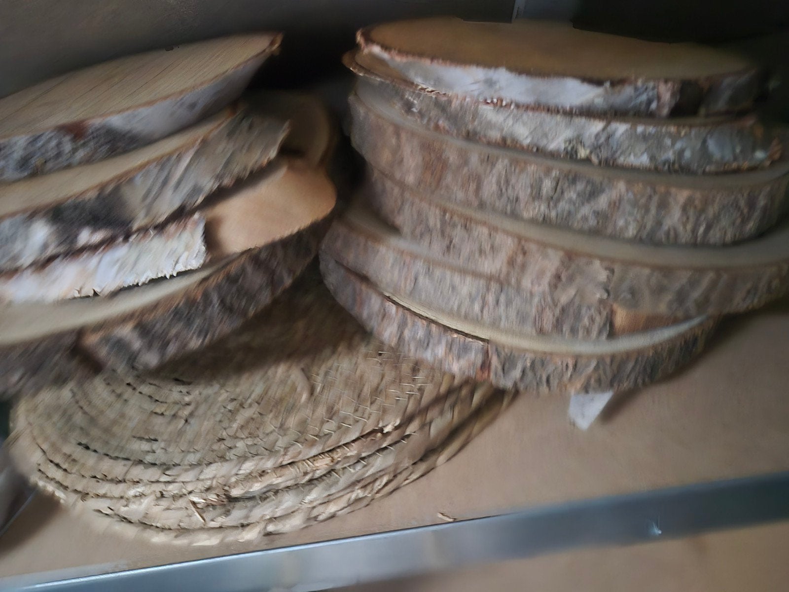 Ronde houten onderzetters / schijven, Ophalen of Verzenden