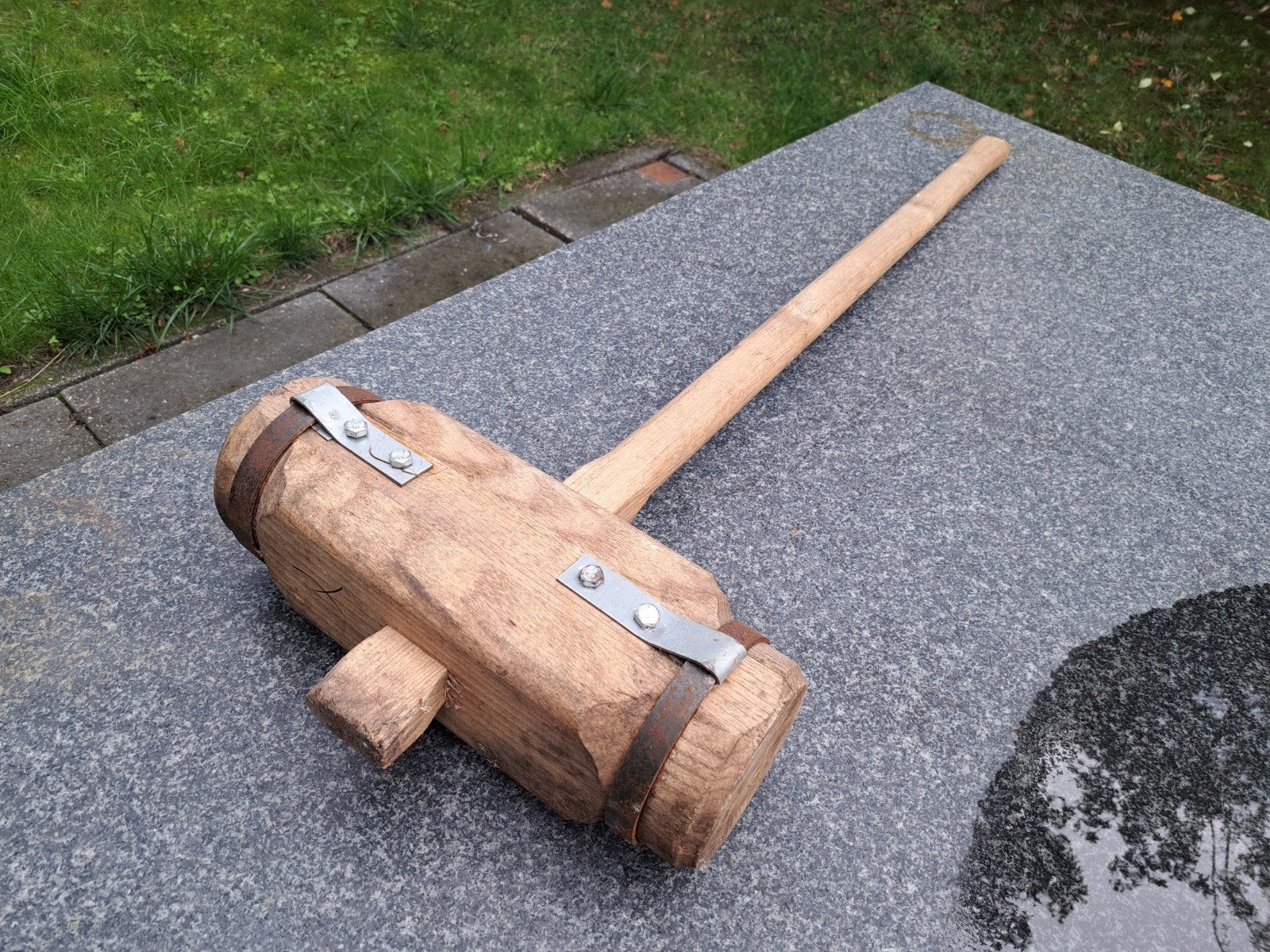 Grote houten hamer - Sleg - Mallet, Ophalen, Gebruikt, Hamer, Overige merken