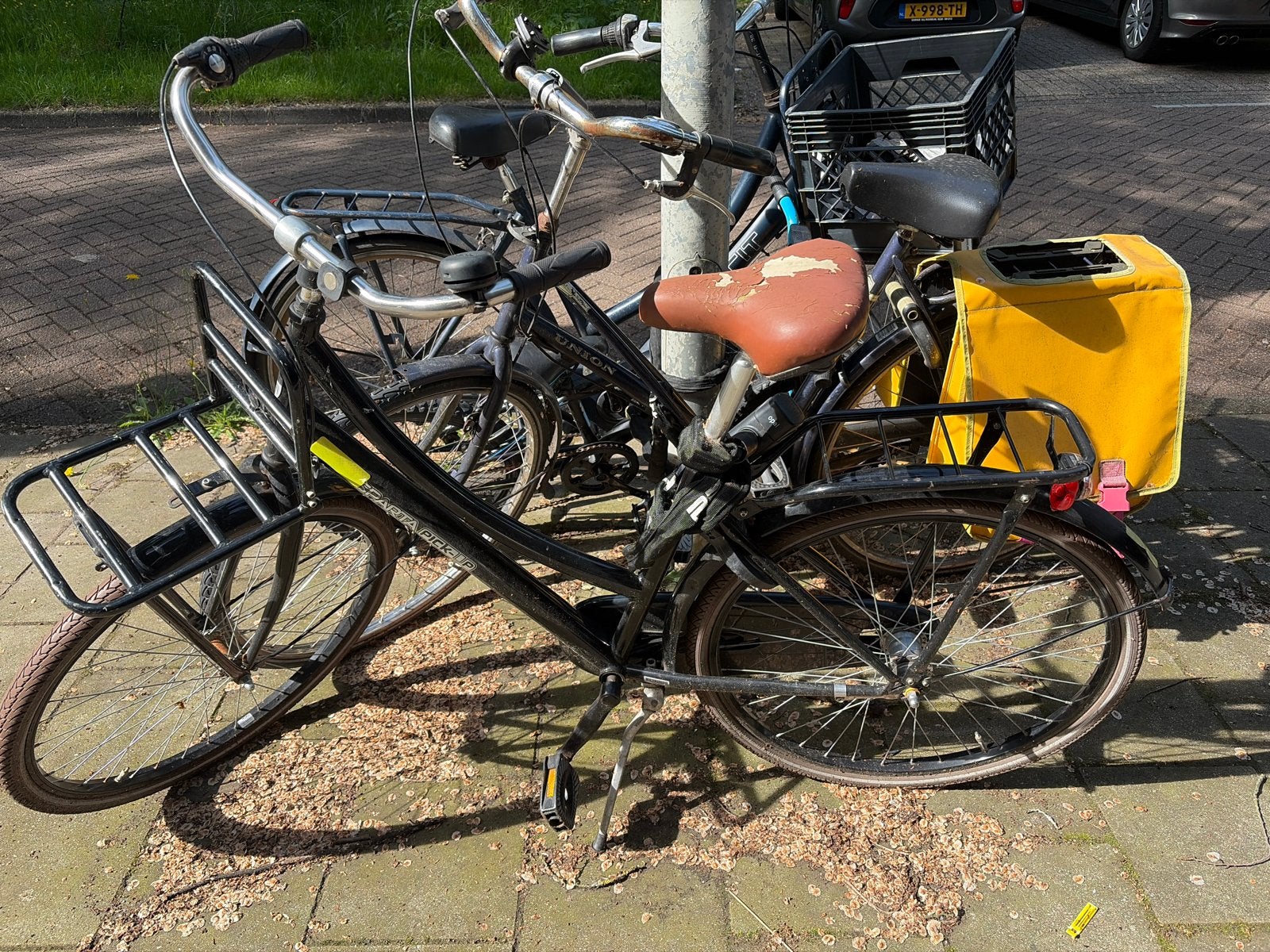 Gebruikte Sparta Pick-Up fiets met voordrager, Fietsen en Brommers, Fietsen | Dames | Damesfietsen, Ophalen, Terugtraprem, Sparta